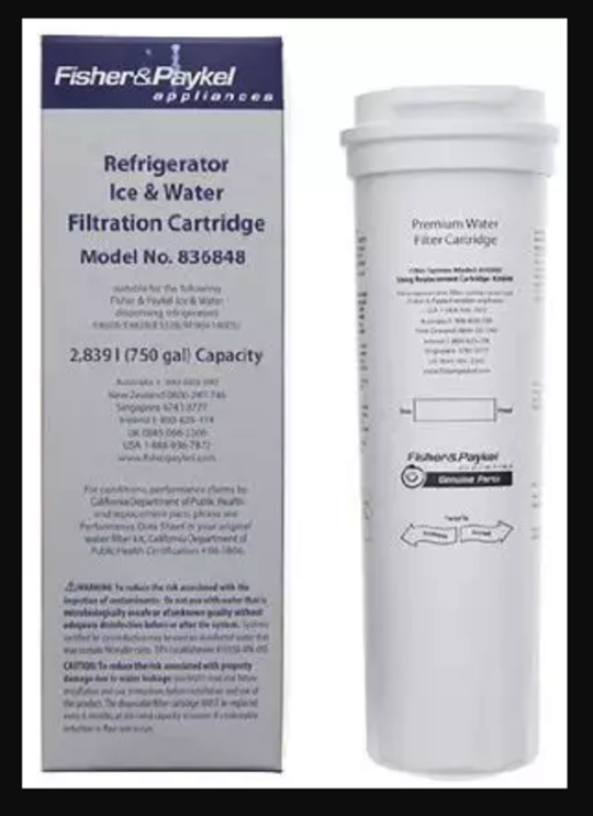 07870 Fisher Paykel Fridge Water Filter E404BRXFDU, E522BRXFDU